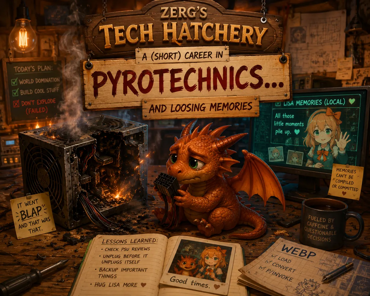Cover image for A (short) career in pyrotechnics... and losing memories