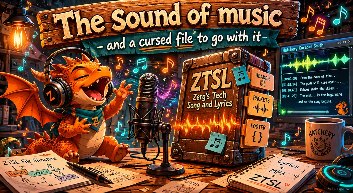 Cover image for The sound of music - and a cursed file to go with it
