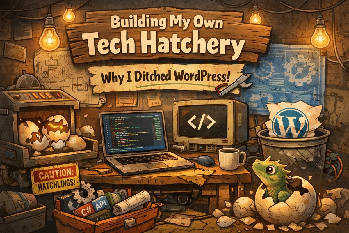 Cover image for Engineering The Hatchery - Part 1 : Why I Built My Own Publishing Platform (Instead of WordPress)