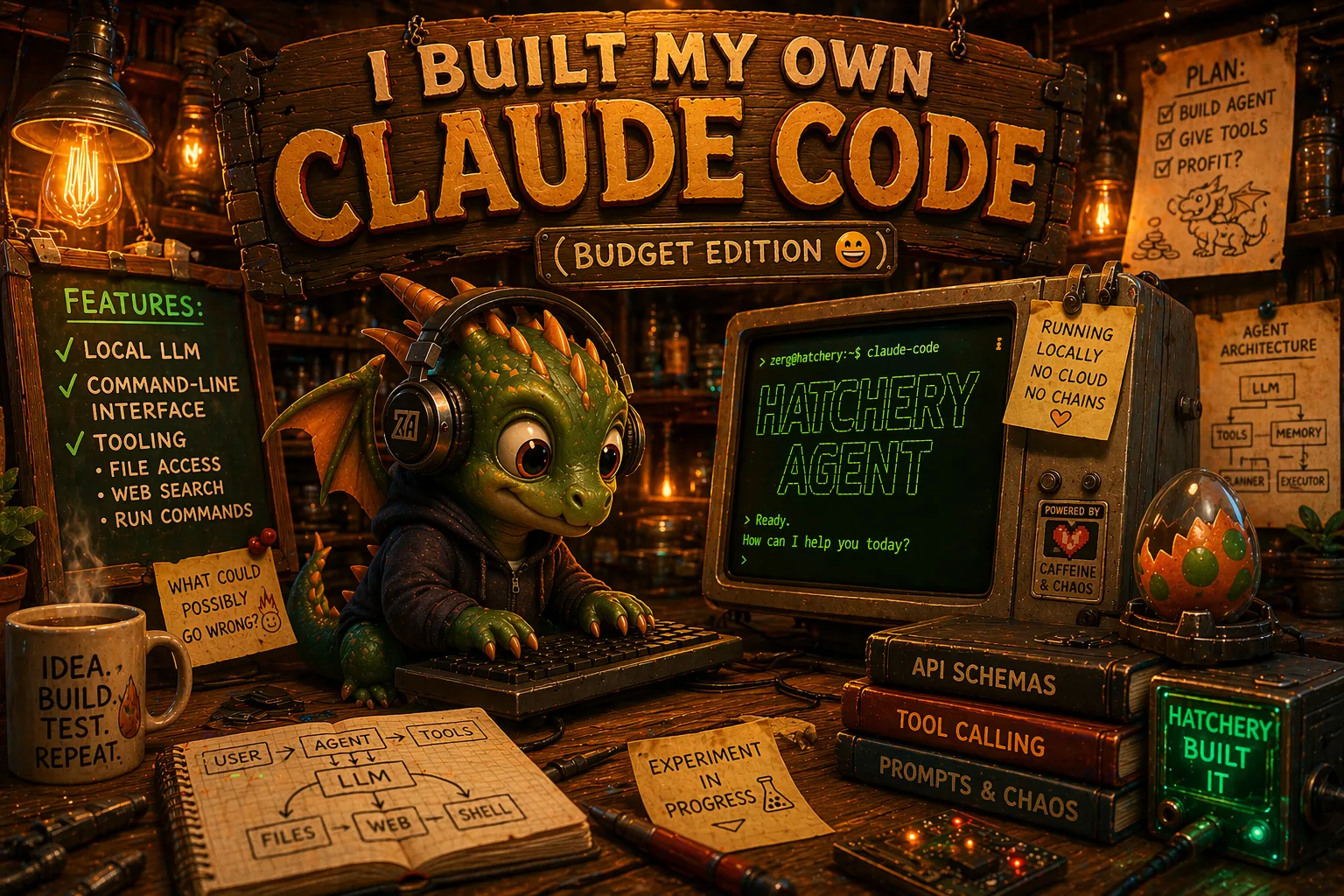 I made my own CLAUDE CODE... budget edition — Zerg's Tech Hatchery