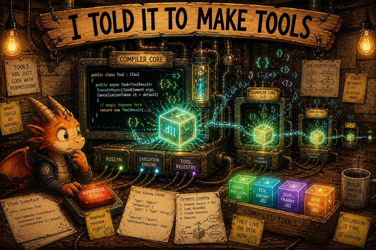 Cover image for A tool that builds a tool, that builds a tool, that builds a tool